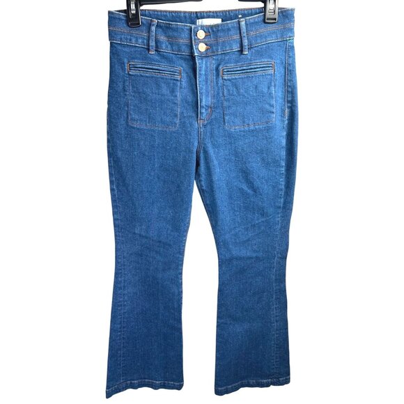 Loft Slim Flare Womens Jeans Medium Wash P 28/6 - Picture 1 of 12